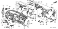 Honda New 2003-2011 Fits Honda Element Lid, R. Instrument Side *NH167L* (GRAPHITE BLACK), Part # 77210-SCV-A01ZA