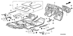 New 2007-2011 Fits Honda CR-V Garnish Assy., R. RR. Side (Inner) *NH642L* (INDIGO BLACK), Part # 84211-SWA-A02ZB