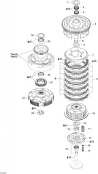 Fits 1999-2005 Can-Am Traxter 5 Speed / Traxter Auto Std & XT Models Clutch Includes 20 To 21, OEM Part # 420659177
