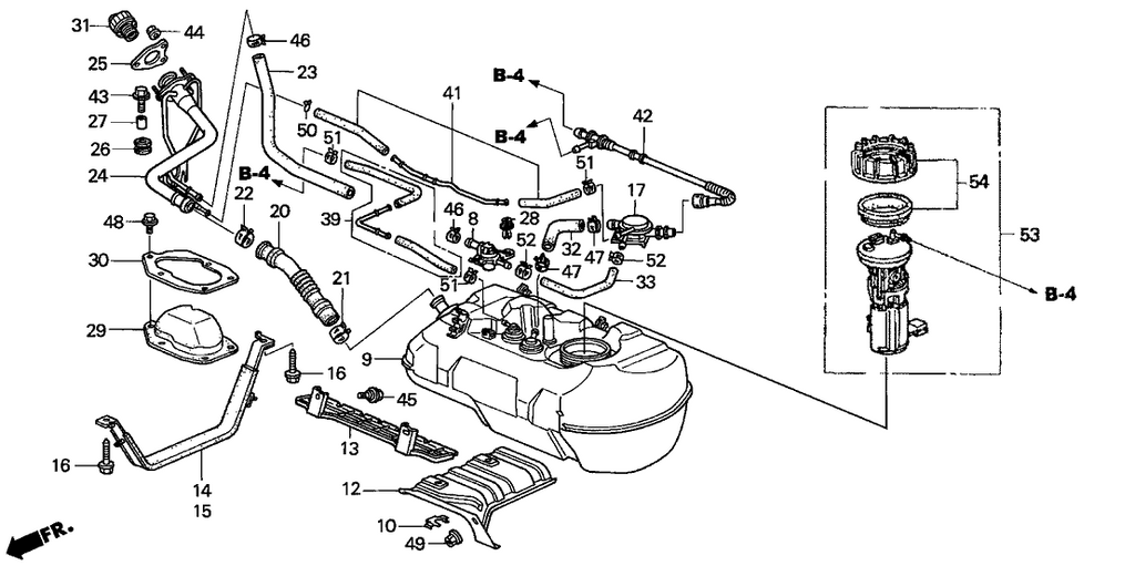 New 2000-2006 Fits Honda Insight Collar, Filler Pipe Mount, Part # 17665-SK7-010
