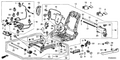 Honda New 2013-2015 Fits Honda Crosstour Left Front Seat Frame, Part # 81526-TP6-A13