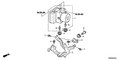 New 2010-2014 Fits Honda Insight Modulator Bracket, Part # 57115-TM8-A00