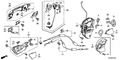 Honda New 2012 Fits Honda Crosstour Handle Assembly, Left Front Door (Outer) (Opal Sage Metallic), Part # 72180-TY4-A41ZF
