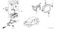Honda New 1998-2001 Fits Honda CR-V Bracket, ABS Fuse Box, Part # 38231-S10-A00