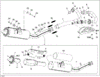 Can-Am - OEM schematic diagram - Part # 2572-707600019 - 01- Exhaust System - Ref # 1
