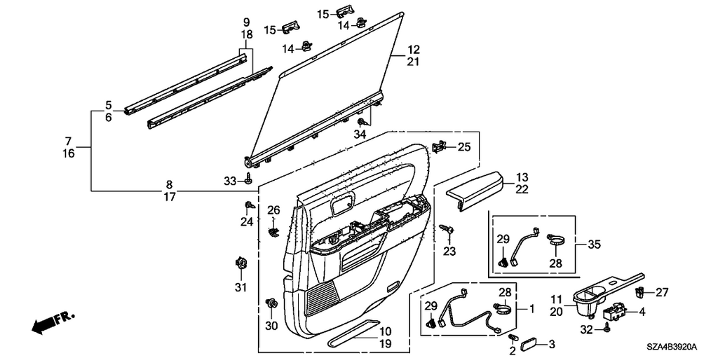 New 2009-2011 Fits Honda Pilot Base Assy L *NH686L*, Part # 83751-SZA-A02ZC
