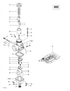 Fits 1998/2000/2001 Ski-Doo Needle Jet 480-P-8 Formula Deluxe 500., OEM Part # 404161700