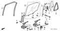 Honda New 1998 Fits Honda Accord Right Rear Door Quarter Seal, Part # 73441-S84-A01