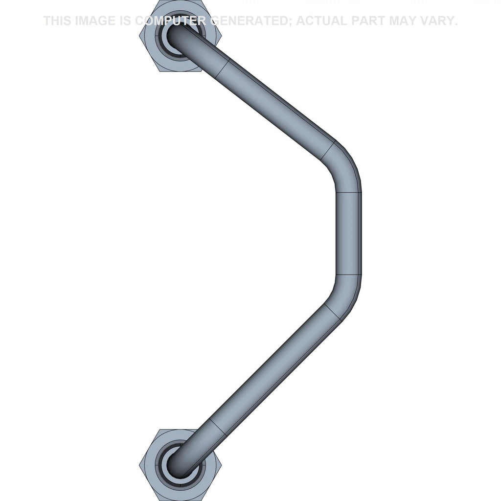 CNHi Auxiliary Hydraulics Tube Part # 87316528 — Left view