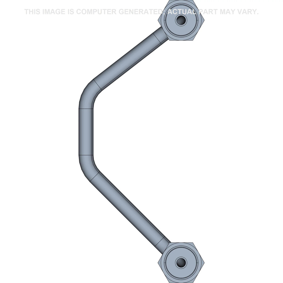 CNHi Auxiliary Hydraulics Tube Part # 87316528 — Right view
