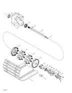 Fits 1999-2005 Ski-Doo Elite 1500 1st Edition / Elite 1500 2nd Edition Models Half Sprocket, 9 Teeth, OEM Part # 504151782