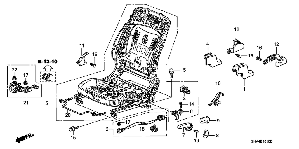 New 2006-2008 Fits Honda Civic Cover, L. FR. Seat Foot (Inner) *YR327L* (RR) (PEARL IVORY), Part # 81506-SNA-A11ZB