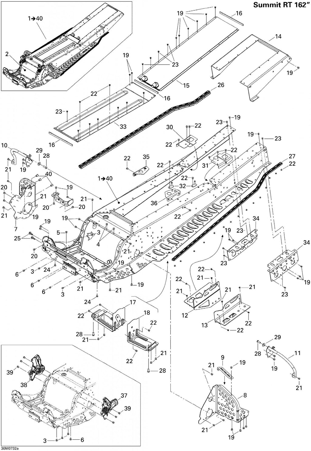 Fits 2005-2007 Ski-Doo LH Suspension Bracket Ass'y, OEM Part # 518324154