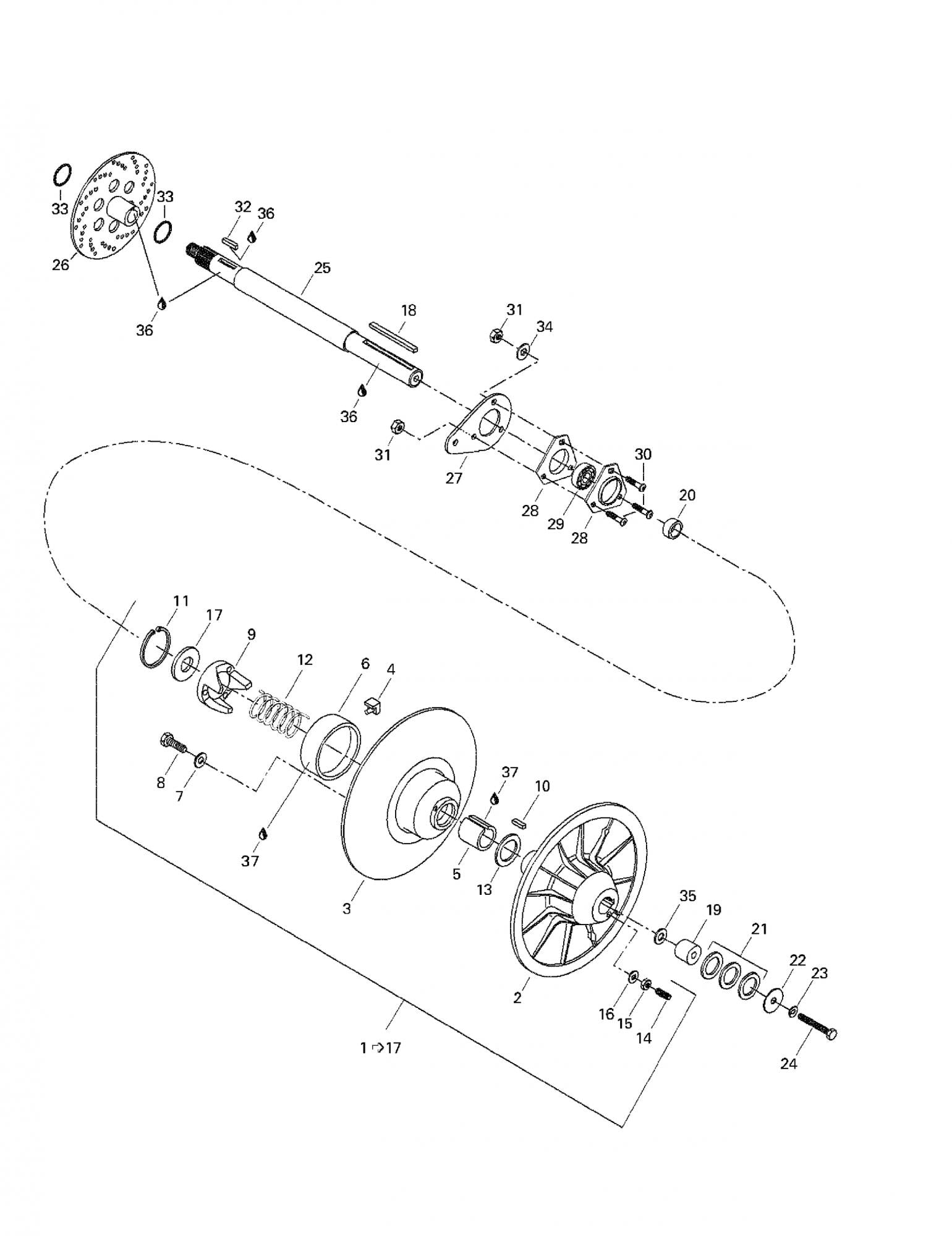 Fits 1996-2007 Ski-Doo Formula Deluxe 380 F / Formula Deluxe 380/500 Models O'ring, OEM Part # 414928900