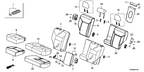 New 2012 Fits Honda CR-V Headrest Assy., RR. Center *YR400L* (LEA) (SIENNA BEIGE), Part # 82940-T0A-A41ZA