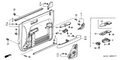 Honda New 2004 Fits Honda Element Panel, Master Switch *G60L* (FIELD GREEN), Part # 83562-SCV-A20ZD