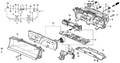 Honda New 1992-1996 Fits Honda Prelude Speedometer/Tachometer And Print Panel, Part # 78120-SS0-A11