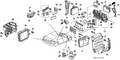 Honda New 1992-1995 Fits Honda Civic ABS Unit, Part # 39790-SR3-A02