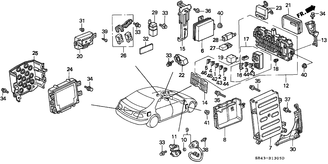 Honda New 1992-1995 Fits Honda Civic ABS Unit, Part # 39790-SR3-A02