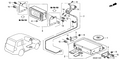 Honda New 2003-2005 Fits Honda Pilot Bracket, Part # 39836-S9V-505