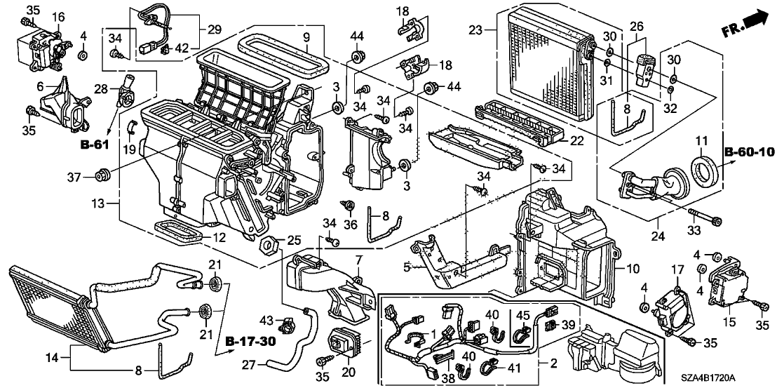Honda New 2009 Fits Honda Pilot Heater Unit Assy, Part # 79107-SZA-305