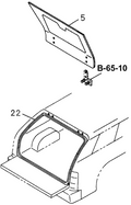 Honda New 1994-1997 Fits Honda Passport Glass Tail Gate, Part # 89720-94780