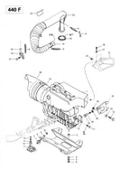 Fits 1997-2007 Ski-Doo MX Z 440 / MX Z 440 F Models Outlet Duct, OEM Part # 572083700