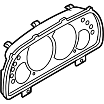 Ford New 2001-2004 Fits Ford Escape Mask - Fuel and Temperature Gauge, Part # YL8Z10890AA