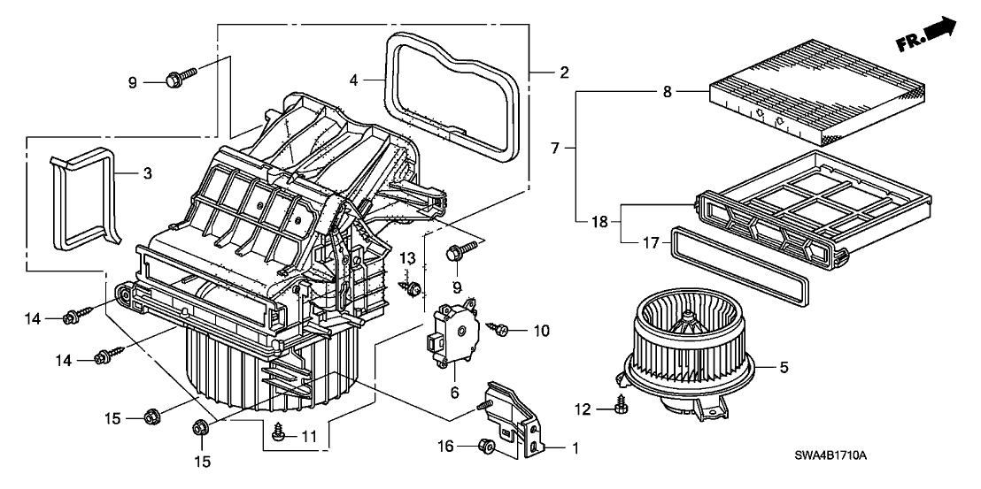 Honda New 2007-2011 Fits Honda CR-V Gasket, In., Part # 79307-STK-A41