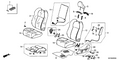 Honda New 2011-2012 Fits Honda CR-Z Headrest Assy., FR. *NH788L* (SHINY LIGHT SILVER), Part # 81140-SZT-G01ZC