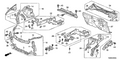 Honda New 2010-2014 Fits Honda Insight Right Front Side Frame, Part # 60810-TM8-A00ZZ