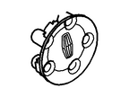 New 2000-2006 Fits Lincoln LS Cover - Wheel Base No. 1130b, Part # 4W4Z1130AA