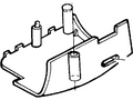 Ford New 1996-2002 Fits Ford E-150 / E-250 / E-350/E-350 Super Duty Shroud Assy - Steering Column Base No. 3530 Position Lower, Part # F7UZ3530AAB