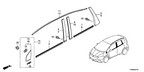New 2013-2014 Fits Honda Fit EV Emblem, Side (Ev), Part # 75731-TX9-003