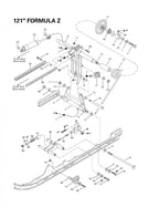Fits 1996-2000 Ski-Doo Formula 500 / Formula 500 Deluxe Models Cushion, OEM Part # 415027800