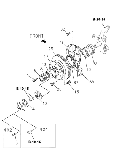 Honda New 1994-2001 Fits Honda Passport Bolt, Brake Disk, Part # 89440-99210