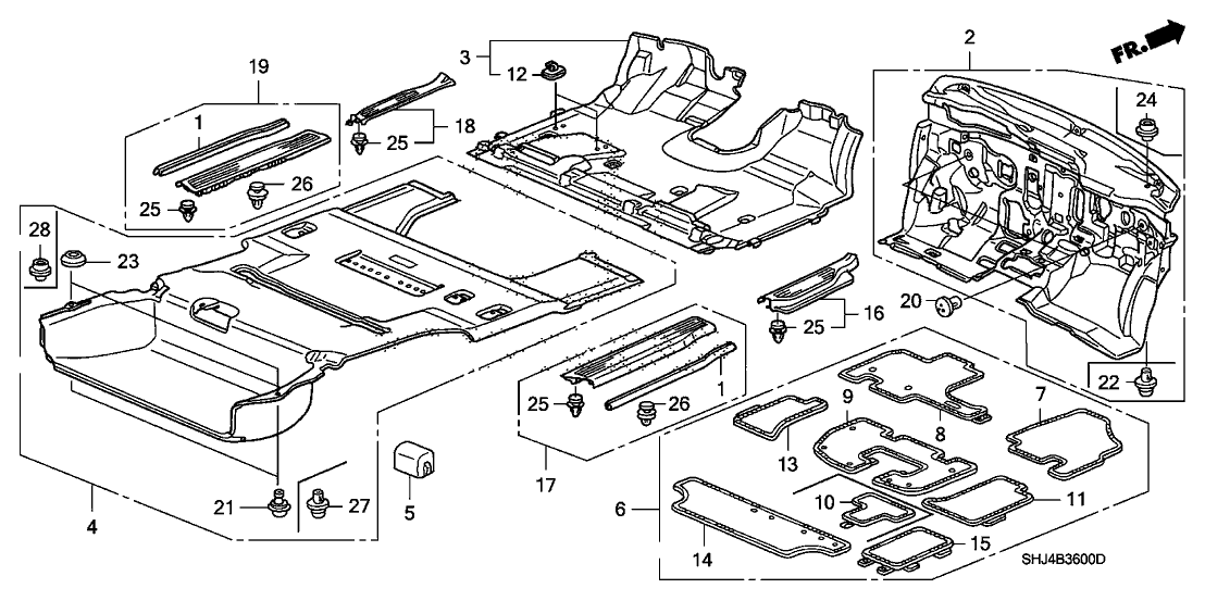 Honda New 2005-2010 Fits Honda Odyssey Garnish Assy., L. RR. Side *G64L* (OLIVE), Part # 84261-SHJ-A01ZA