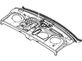 Ford New 2003-2011 Fits Ford / Mercury Crown Victoria / Grand Marquis Panel Assy - Package Tray Base No. 46506, Part # 5W7Z5446506AA