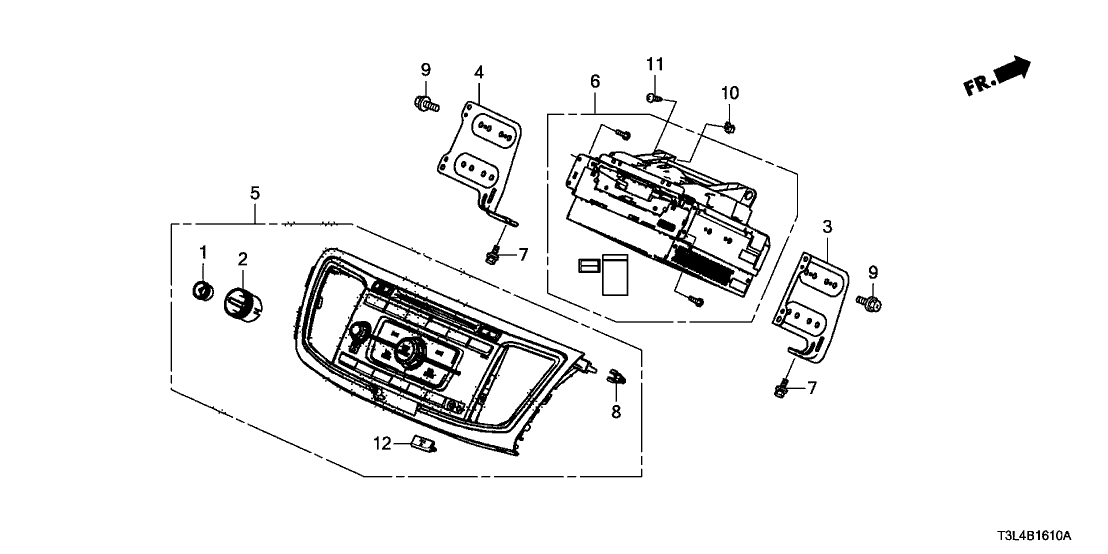 Honda New 2013 Fits Honda Accord Tuner Assembly (Pioneer), Part # 39171-T3L-A01