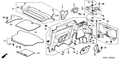 New 2002-2005 Fits Honda Civic Seal, R. Quarter Hole, Part # 74514-S5T-A00