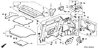 New 2002-2005 Fits Honda Civic Seal, R. Quarter Hole, Part # 74514-S5T-A00