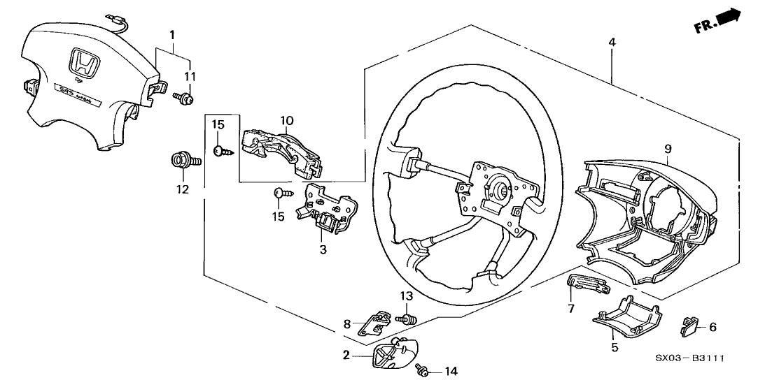 Honda New 1998 Fits Honda Odyssey Cap, R. Body Cover *G48L* (DARK FERN), Part # 78513-S84-A61ZE