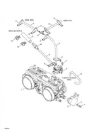 Fits 2003-2005 Ski-Doo Grand Touring SE 800 SDI / GSX 600 HO SDI Models Formed Hose, OEM Part # 420660990
