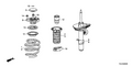 Honda New 2013 Fits Honda Accord Right Front Spring, Part # 51401-T3M-A10