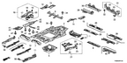 New 2011-2013 Fits Honda Odyssey Crossmember A, Floor Middle, Part # 65710-TK8-A20ZZ