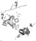 Fits 2004-2006 Ski-Doo Expedition 4-TEC / Expedition V-1000 Models Throttle Body Ass'y Includes 13 To 20, OEM Part # 420888901