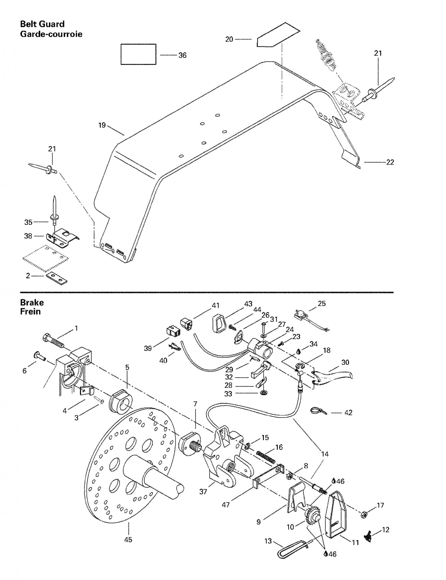 Fits 1996-2007 Ski-Doo Formula Deluxe 380 F / Formula Deluxe 380/500 Models Brake Lever, OEM Part # 572025200
