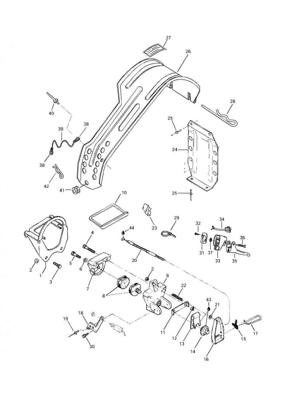 Fits 1996-2005 Ski-Doo Skandic Wide Track / Tundra Models Tab Lock, OEM Part # 507023600