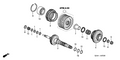 New 2005-2007 Fits Honda Accord Hybrid Mainshaft Fifth Gear, Part # 23481-RCK-010