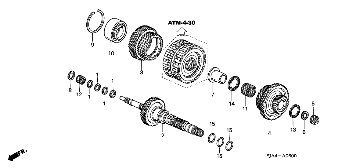 New 2005-2007 Fits Honda Accord Hybrid Mainshaft Fifth Gear, Part # 23481-RCK-010